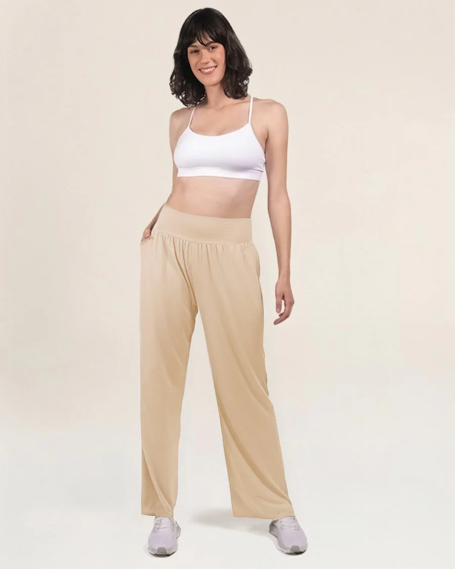 High-Waisted Wide Leg Lounge Pant - Image 4