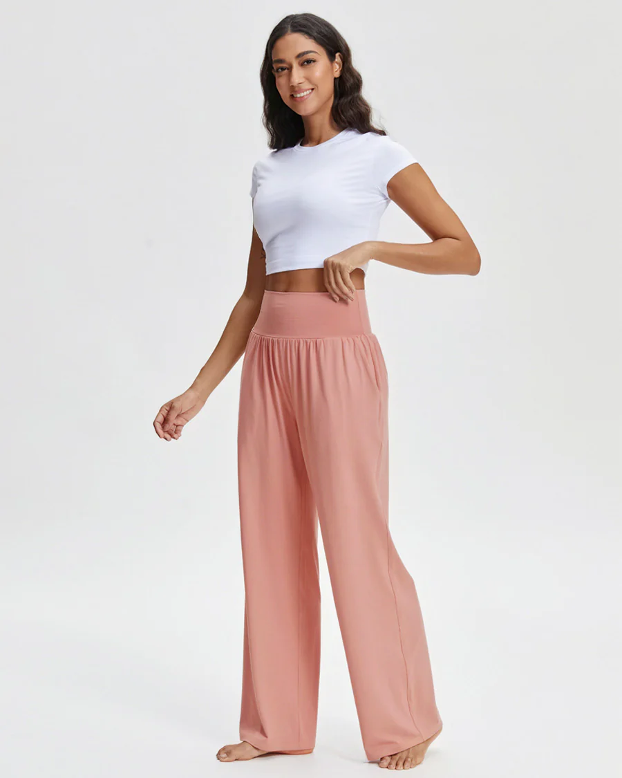 High-Waisted Wide Leg Lounge Pant - Image 4