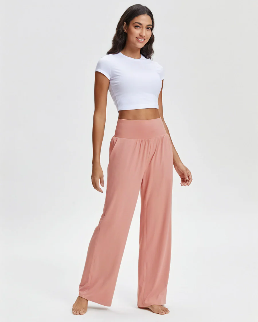 High-Waisted Wide Leg Lounge Pant - Image 5
