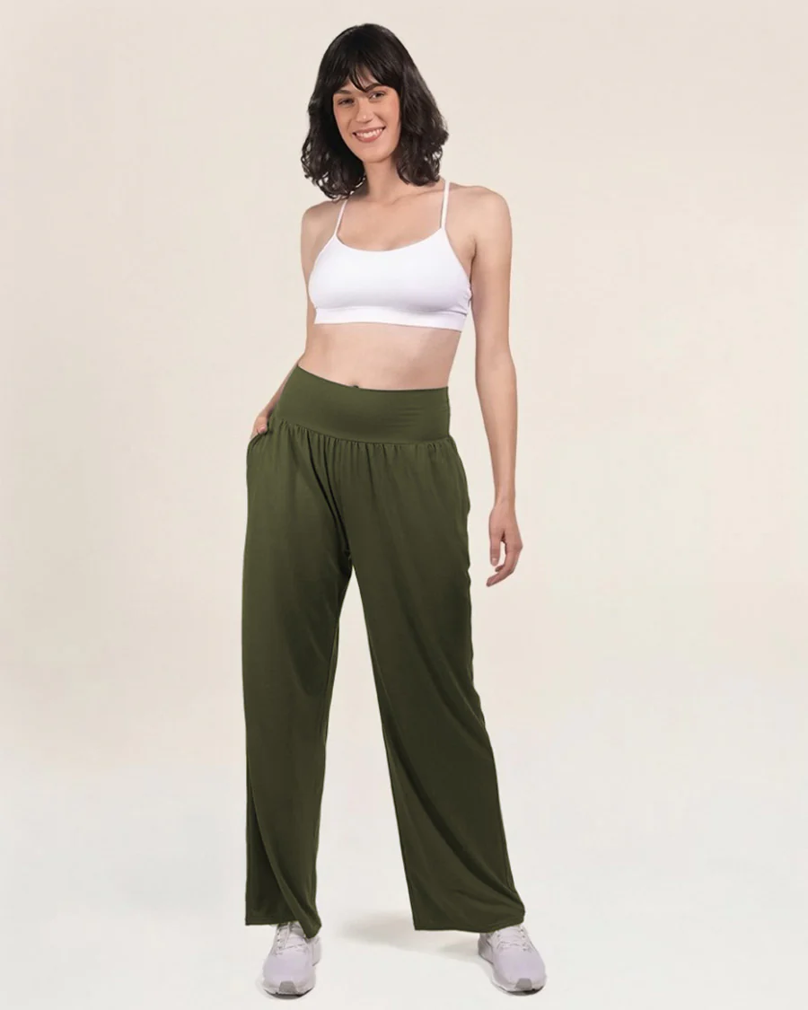 High-Waisted Wide Leg Lounge Pant - Image 4